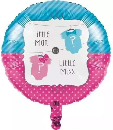 Globo Helio Aire Baby Shower Revelación de Género