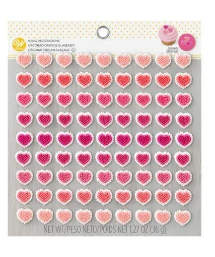 81 Corazones Comestibles Wilton