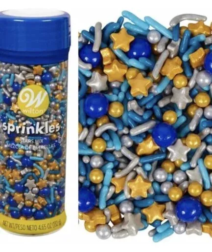 Sprinkles Mostacillas Mix Estrellas Wilton