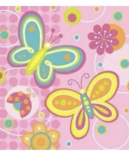 Servilletas Rosadas Mariposas