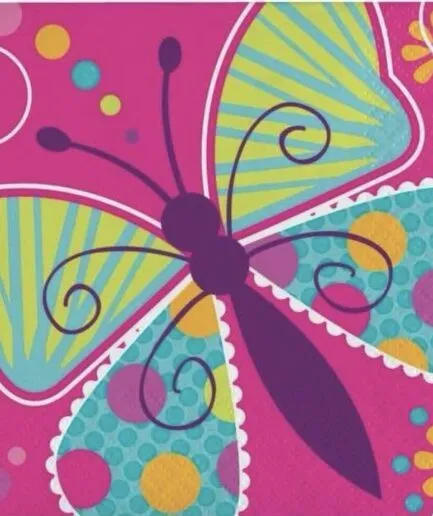 Servilletas Mariposas Verde Turquesa