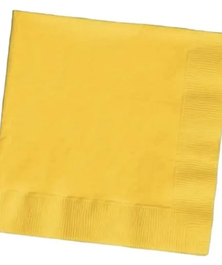 20 Servilletas Color Amarillo