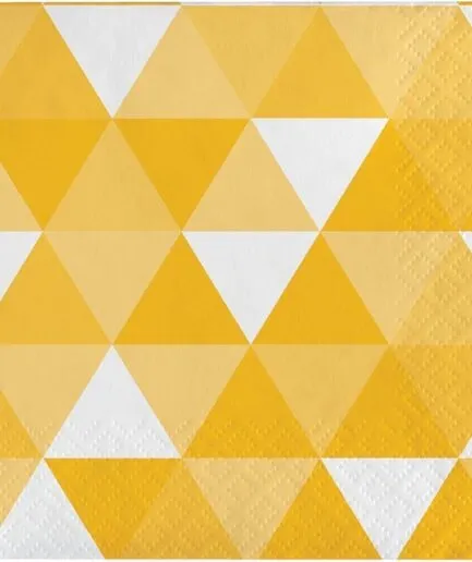 Servilletas Figuras Geométricas Amarillo