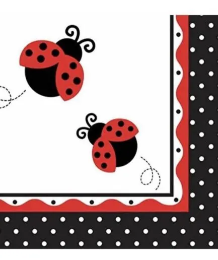 Servilletas Blancas Ladybug