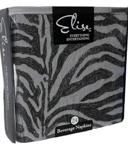 Servilletas Gris Zebra Elise