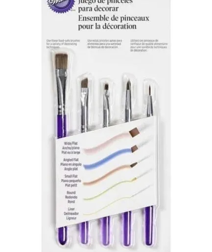 Set de 5 Pinceles para Decorar Wilton