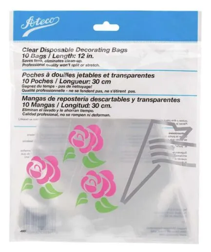 10 Mangas Plásticas Pasteleras Ateco