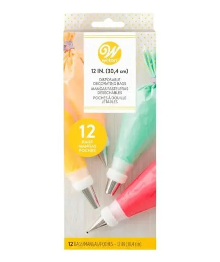 12 Mangas Pasteleras desechables 30,4 cm Wilton