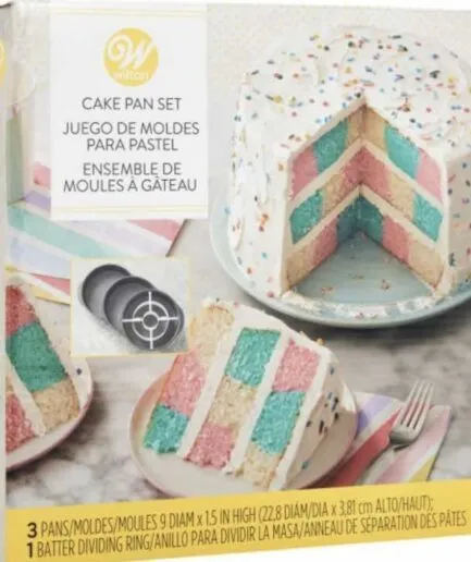 Juego de Moldes para Tortas + División Wilton