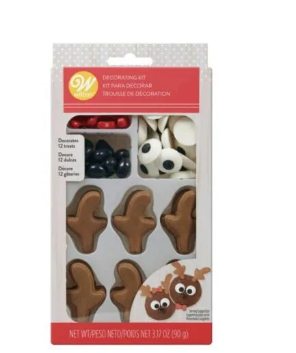 Set de Decoraciones Ojos y Orejas Comestibles Navidad Sprinkles Wilton