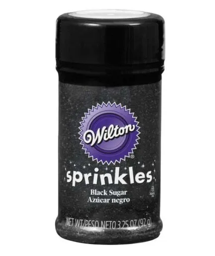 Sprinkles Azúcar Gruesa Negro Wilton