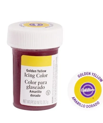 Colorante Comestible Amarillo Dorado Wilton