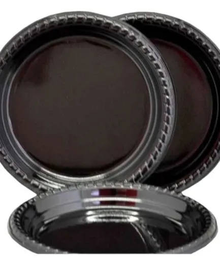 Platos Desechables Color Negro