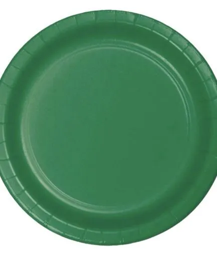 Platos Desechables Color Verde