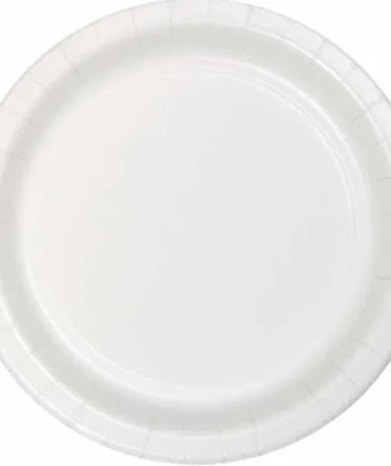 Platos Desechables Color Blanco