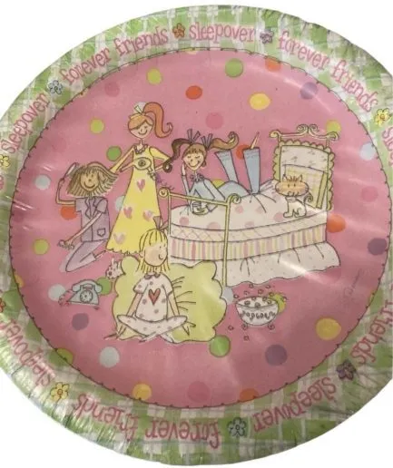 Platos Pijama Party Rosado