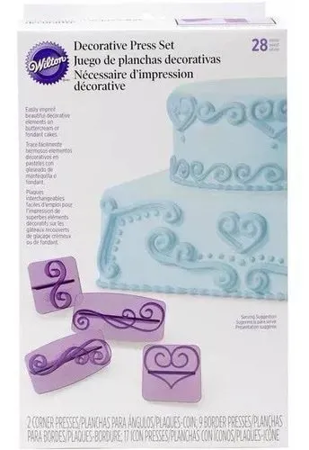 Juego de 28 Planchas Decorativas Wilton