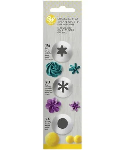 Pack Boquillas Grandes 1M 2D 2A Wilton