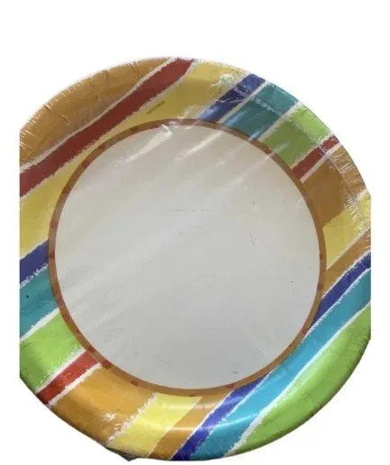 Platos Cumpleaños Blancos Grandes