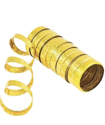 Serpentinas Cumpleaños Dorado