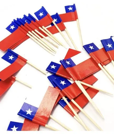 Banderitas Chilenas Mondadientes