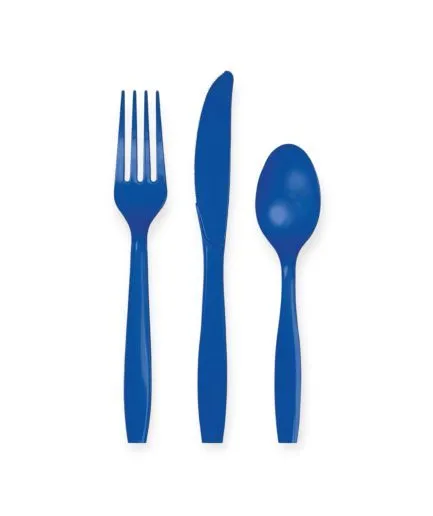 Cubiertos Color Azul