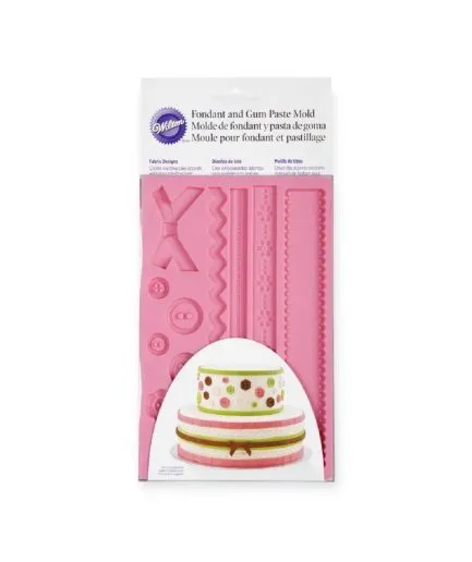 Molde Telas para Fondant y Pasta de Goma