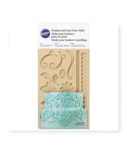 Molde Encajes para Fondant y Pasta de Goma
