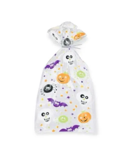 20 Bolsas para Dulces Calaveras Calabazas Halloween