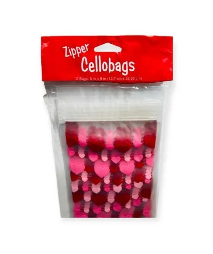 Bolsas Corazones Rosado y Rojo