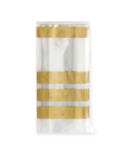25 Bolsas Celofán Cumpleaños Regalos Dorado