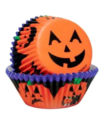 75 Cápsulas de papel Calabazas Halloween Wilton