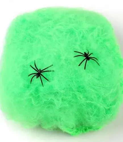 Telarañas Verde Halloween