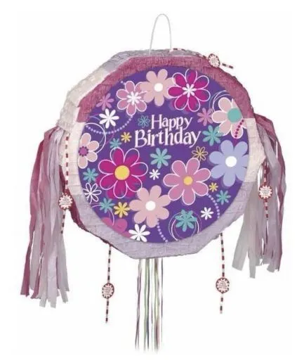 Piñata Rosada Flores