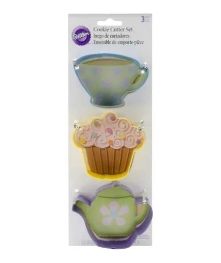 Juego de Cortadores de Galletas Figuras de té
