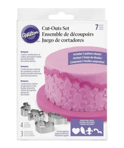 7 Cortadores Para Galletas Romance Wilton