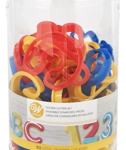 Juego de Cortadores Letras y Números Wilton
