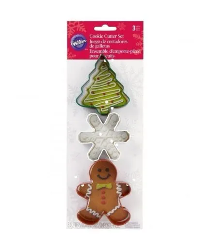 Cortadores para Galletas Árbol Navidad Muñeco Jengibre Wilton