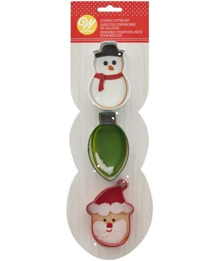 Cortadores para Galletas Viejito Pascuero Navidad Wilton