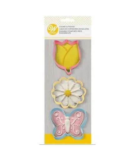 Cortadores de Galletas Flores y Mariposa Wilton