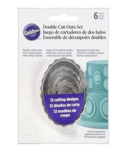 Cortadores para Galletas de 2 Lados Ovalados Wilton