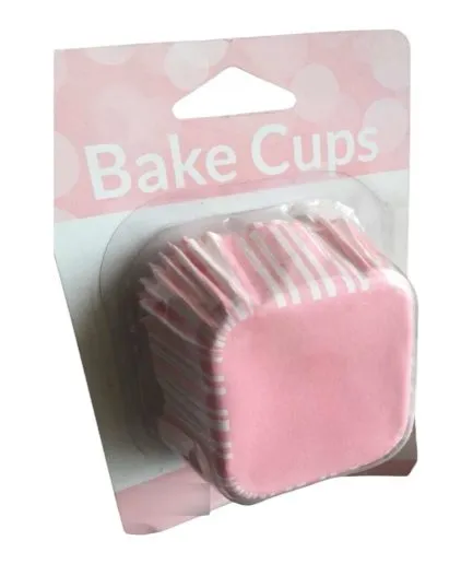 12 Cápsulas Cuadradas Rosado