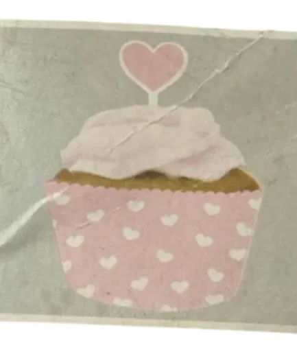 12 Cápsulas Corazones Rosada