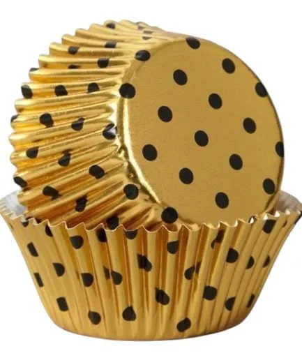 24 Cápsulas Doradas Polka Wilton