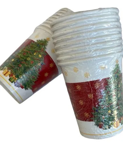 Vasos Desechables Árbol Navidad