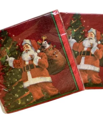 Servilletas Viejito Pascuero Regalos Navidad