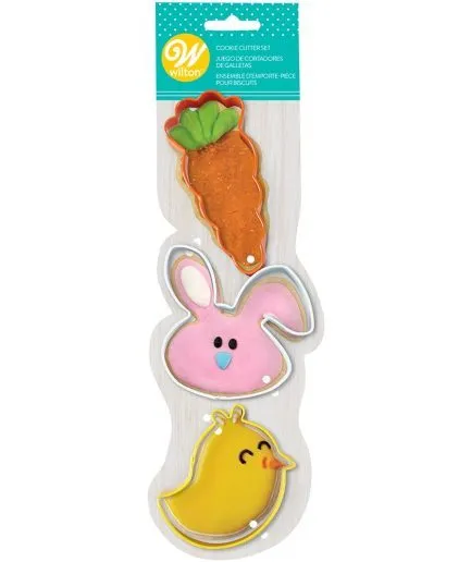 Cortadores de Galletas Zanahoria Conejo Pascua Wilton