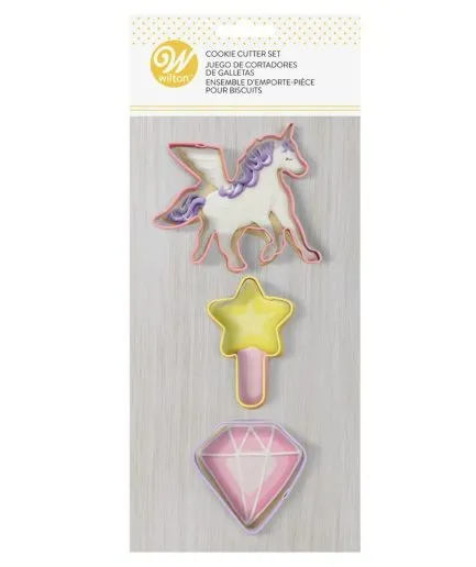 Cortadores de Galletas Unicornio Varita Diamante Wilton