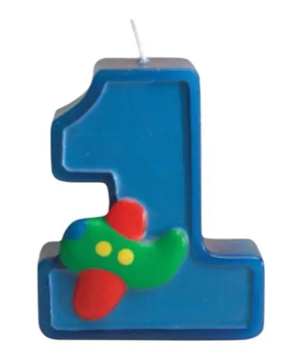 Vela Cumpleaños Azul Número 1