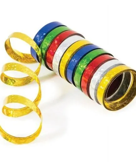Serpentinas Cumpleaños Metálicas Colores